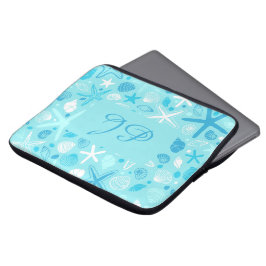 Personalized Sea Laptop Sleeve, Turquoise Kids Laptopschutzhülle