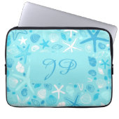 Personalized Sea Laptop Sleeve, Turquoise Kids Laptopschutzhülle (Vorderseite)