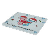 Personalized Seahorse Christmas Cutting Board Schneidebrett (Ecke)