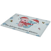 Personalized Seahorse Christmas Cutting Board Schneidebrett (Ecke)