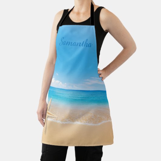 Personalized Seaside Beach Apron Schürze (InSitu)