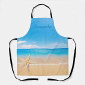 Personalized Seaside Beach Apron Schürze (Vorderseite)