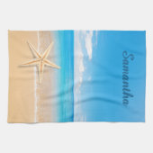 Personalized Seaside Kitchen Towel Geschirrtuch (Horizontal)