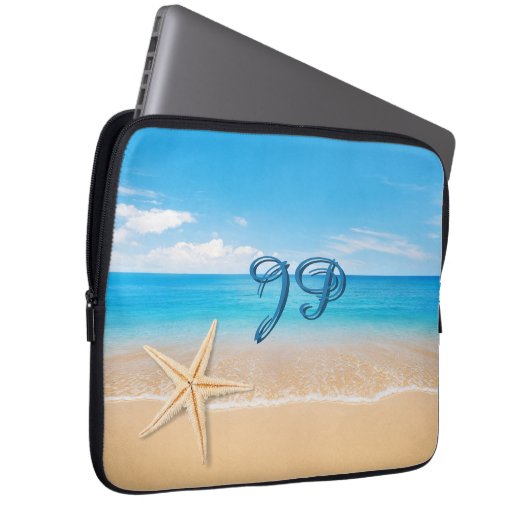 Personalized Seaside Laptop Sleeve (Vorne Rechts)