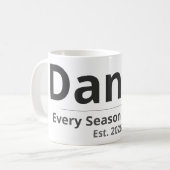 Personalized Seasonal Mug – Custom Name & Year Gif Kaffeetasse (Vorderseite Links)