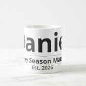 Personalized Seasonal Mug – Custom Name & Year Gif Kaffeetasse (Mittel)