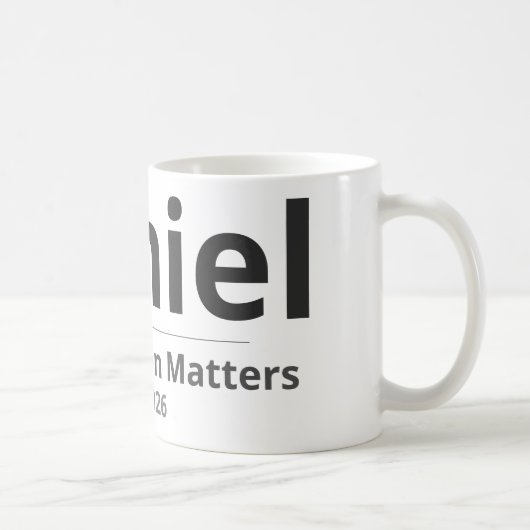 Personalized Seasonal Mug – Custom Name & Year Gif Kaffeetasse (Rechts)