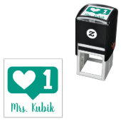 Personalized Self-Inking Teacher Stamp Permastempel (Beispiel)