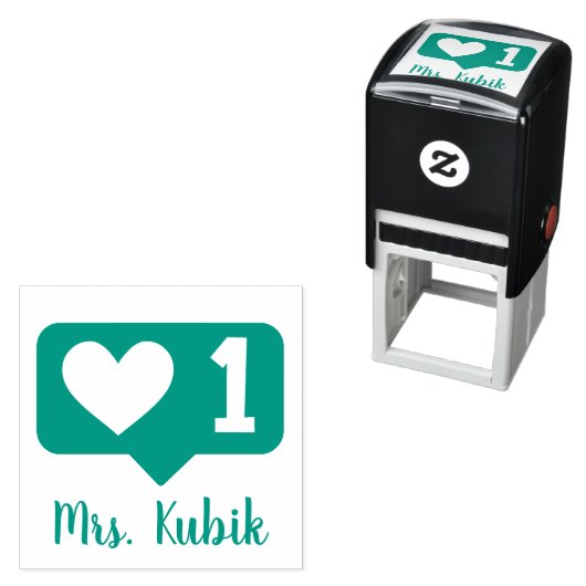 Personalized Self-Inking Teacher Stamp Permastempel (Beispiel)