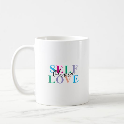 Personalized Self love  Kaffeetasse (Links)