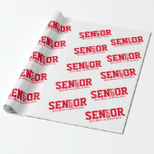 Personalized Senior Block Letter Class of 2020 Red Geschenkpapier (Ungerollt)