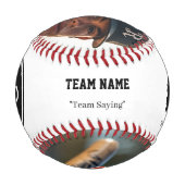 Personalized Senior Night Party Players Keepsake Baseball (Rückseite)