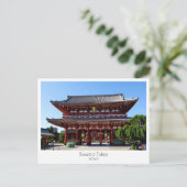 Personalized, Sensō-ji Temple, TOKYO, Japan Postkarte (Stehend Vorderseite)