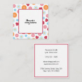 Personalized sewing Button Pattern Craft Mitteilungskarte (Vorne/Hinten)