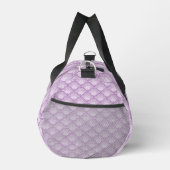 Personalized Shades of Purple Floral Pattern Duffle Bag (Rechts)