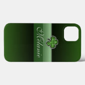 Personalized Shamrock Gem iPhone 13 Case (Rückseite (Horizontal))