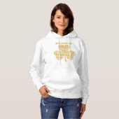 Personalized Shamrock Harvest Gold Gingham Plaid Hoodie (Vorne ganz)