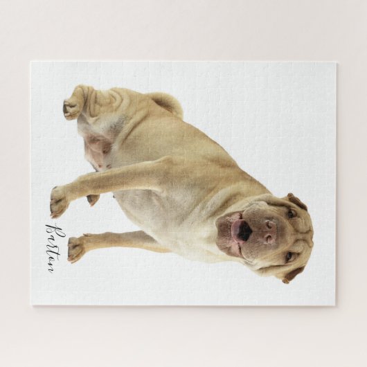 Personalized Shar Pei Dog Foto Puzzle (Horizontal)