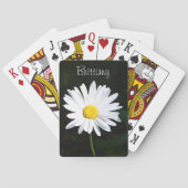 Personalized Shasta Daisy Playing Cards Spielkarten (Rückseite)