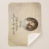 Personalized Sheltie with You by My Side Sherpadecke (Vorderseite)