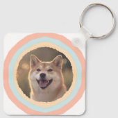 Personalized Shiba Inu Keychain – Name & Photo Schlüsselanhänger (Rückseite)