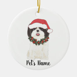 Personalized Shih Tsu Keramik Ornament