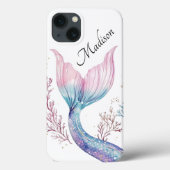 Personalized Shimmering Mermaid Tail Phone Case (Rückseite)