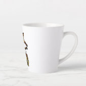Personalized Siamese Basketball Cat Latte Mug Milchtasse (Rechts)