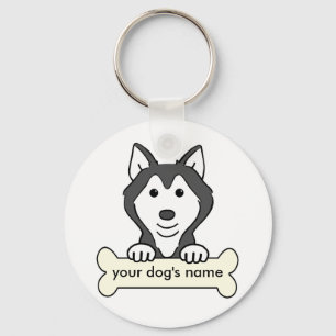 Personalized Siberian Husky Schlüsselanhänger