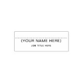 Personalized Signature Self Inking Office Stamp Permastempel (Design)