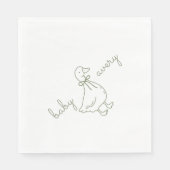 Personalized Silly Goose Baby Shower  Baby Shower Serviette (Vorderseite)