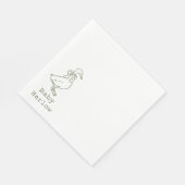 Personalized Silly Goose Baby Shower Serviette (Ecke)