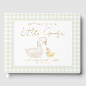 Personalized Silly Goose Bear Baby Shower Gästebuch (Vorderseite)