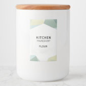 Personalized Simple Design Pantry Labels Minimal Lebensmitteletikett (Vorderseite)