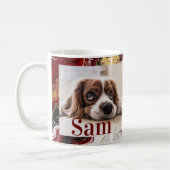 Personalized simple dog Photo and name keepsake Kaffeetasse (Links)