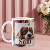 Personalized simple dog Photo and name keepsake  Kaffeetasse