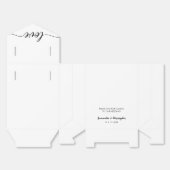 Personalized Simple Elegant Love Wedding ScrIpt Geschenkschachtel (Ungefaltet)