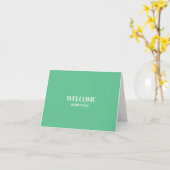 Personalized simple Elegant Welcome to the team Karte (Gelbe Blume)