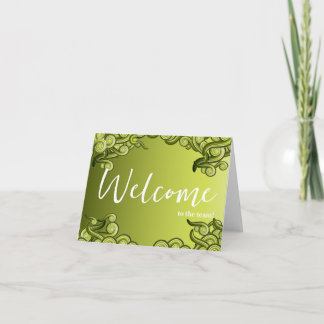 Personalized simple Elegant Welcome to the team Karte