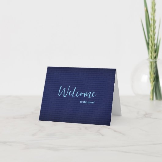 Personalized simple Elegant Welcome to the team Karte (Vorderseite)