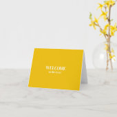 Personalized simple Elegant Welcome to the team Karte (Gelbe Blume)