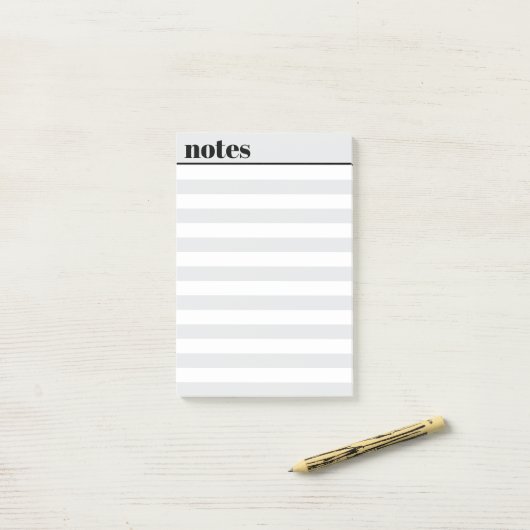 Personalized Simple Minimal Sticky Notes, 4" x 6" Post-it Klebezettel (Auf Schreibtisch)