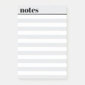 Personalized Simple Minimal Sticky Notes, 4" x 6" Post-it Klebezettel (Vorderseite)