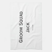 personalized simple monogram add your name wedding geschirrtuch (Vertikal)