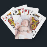personalized simple monogram name first christmas  spielkarten<br><div class="desc">design</div>