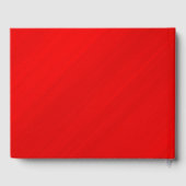 Personalized Simply Elegant Red Glamour Gästebuch (Rückseite)