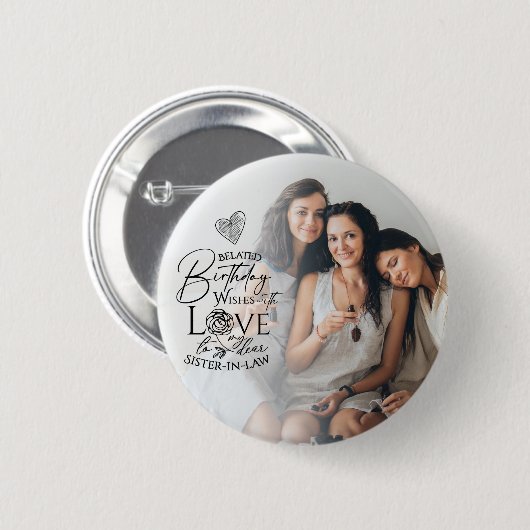 Personalized Sister-in-law Gifts Button (Vorne & Hinten)