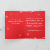 Personalized Sisters Christmas Economics Greeting Karte (Innenseite)