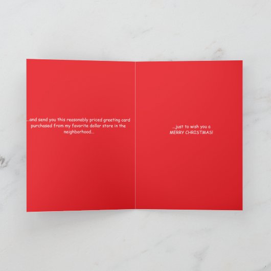 Personalized Sister's Reasonably Priced Christmas Karte (Innenseite)