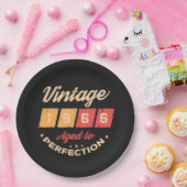 Personalized sixty vintage 60th birthday party pappteller (Party)